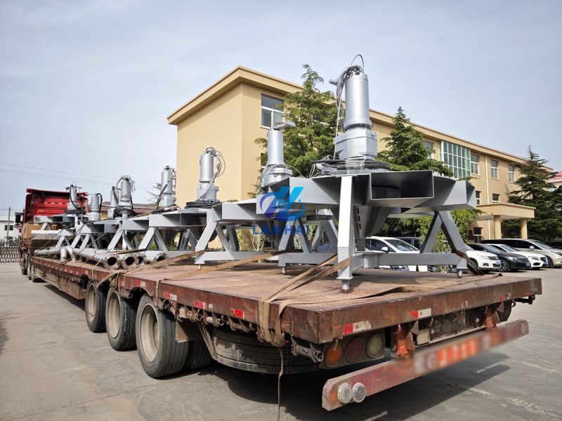 8臺15kw潛水?dāng)嚢杵貧鈾C 助力化纖廠污水處理升級